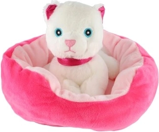 Ροζ κρεβατάκι ως μέρος του παιχνιδιού