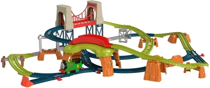 Σετ ραγών με μηχανοκίνητη ατμομηχανή