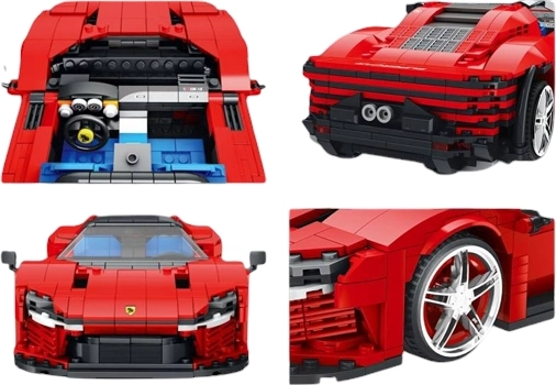 Λεπτομερής χώρος κινητήρα και σπορ εμφάνιση