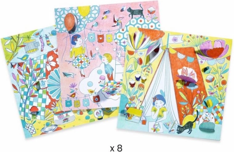 Σετ 8 δημιουργικών καρτών