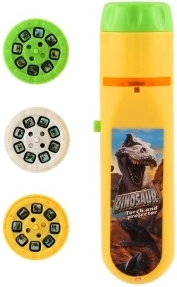 Προβολή δεινοσαύρων σε τοίχο και ταβάνι