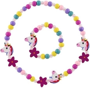 Πολύχρωμο σετ κολιέ και βραχιολιού