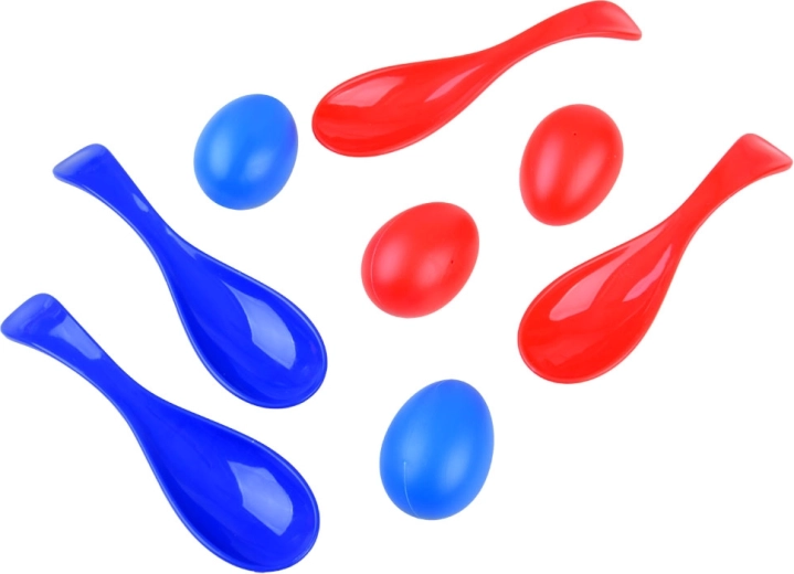 Ισορροπιακή πρόκληση: πλαστικά αυγά και κουτάλια