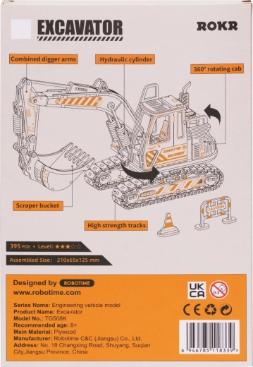 Κινούμενα μέρη όπως σε έναν πραγματικό εκσκαφέα