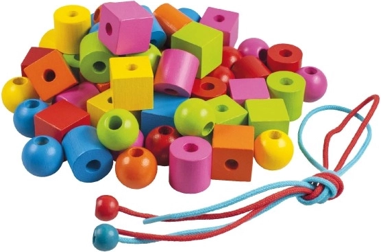 Μεγάλες πολύχρωμες χάντρες για μικρά χεράκια