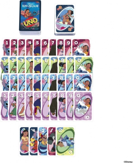 Θέμα Lilo & Stitch με πολύχρωμες εικονογραφήσεις