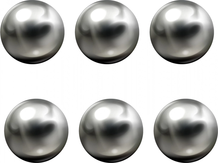 Πλήρες σετ με 6 μεταλλικές μπίλιες