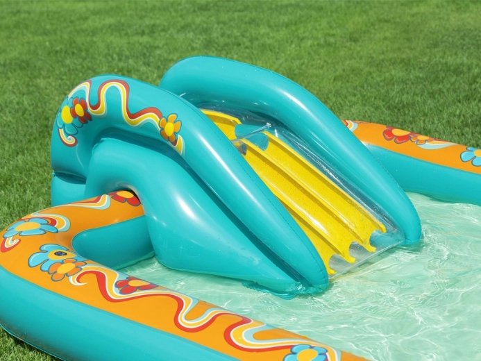 Σταθερή τσουλήθρα καλά αγκυρωμένη στον πάτο