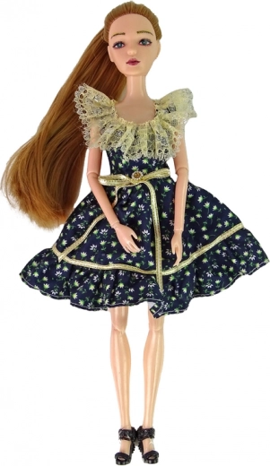 Κομψό λουλουδάτο φόρεμα και αξεσουάρ