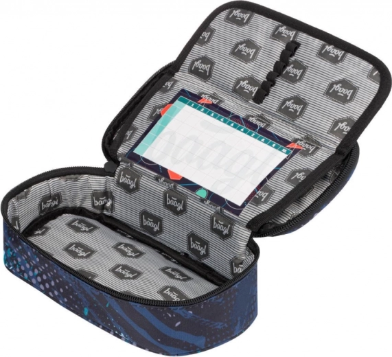 Σετ στο design Skate Struktury: κασετίνα και πουγκί με πρακτικές λεπτομέρειες