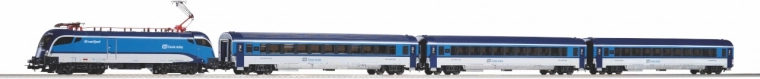 Λεπτομερές μοντέλο ČD railjet με φωτισμό