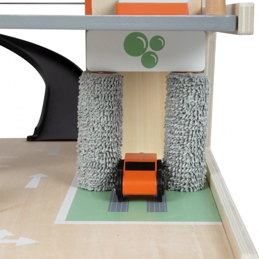 Βενζινάδικο και σταθμός φόρτισης, πλυντήριο και ανυψωτήρας