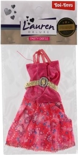 Φόρεμα με ροζ-χρυσές λεπτομέρειες