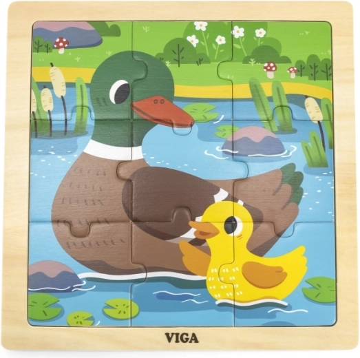 Χαριτωμένο θέμα με παπάκια στη λιμνούλα