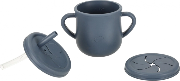 Ποτηράκι 2 σε 1: με καλαμάκι και για σνακ