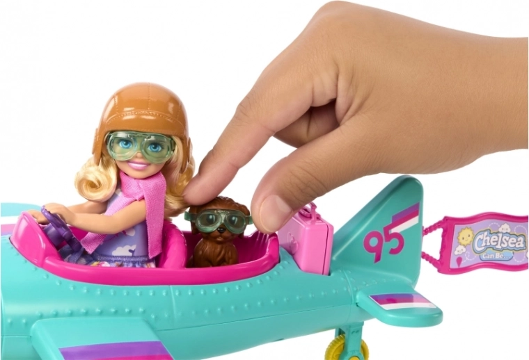 Κούκλα CHELSEA πιλότος και χαριτωμένο κουταβάκι