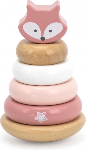 Χαριτωμένος σχεδιασμός αλεπούς σε παστέλ χρώματα