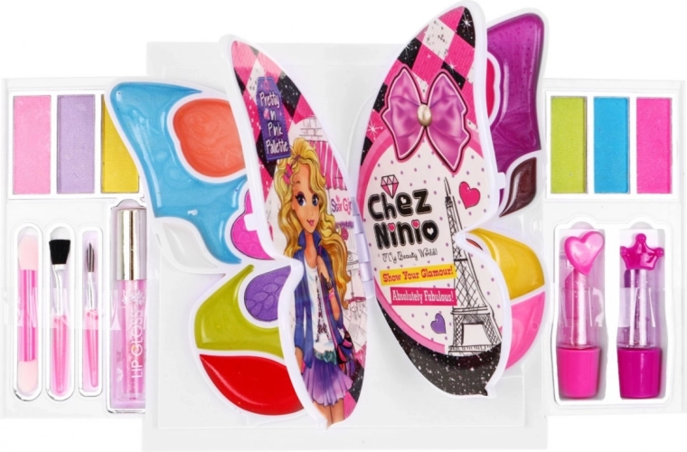 Πολύχρωμη παλέτα παιδικών καλλυντικών