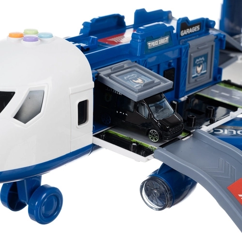 Ανοιγόμενο αεροπλάνο με πάρκινγκ και ράμπες