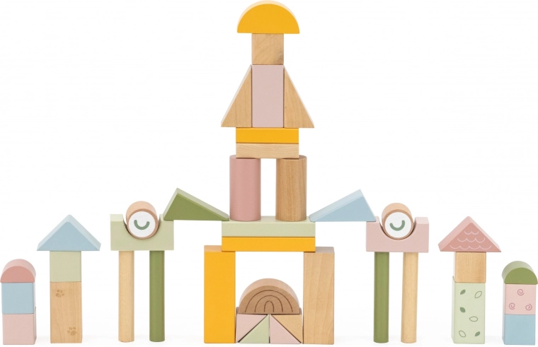 Πολύχρωμοι κύβοι στη συσκευασία