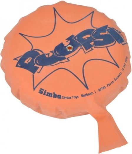 Πορτοκαλί σακουλάκι με μπλε επιγραφές