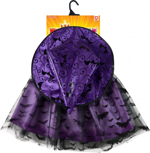 Αφράτη tutu φούστα με στάμπα νυχτερίδων