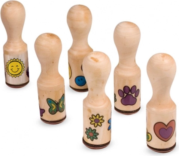 Ποιοτικές ξύλινες σφραγίδες με χαρούμενα σχέδια