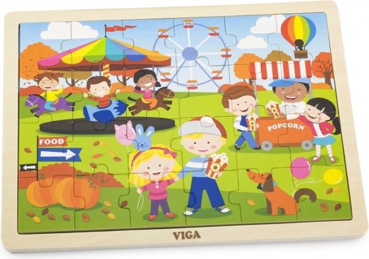 Χαρούμενο φθινοπωρινό θέμα λούνα παρκ