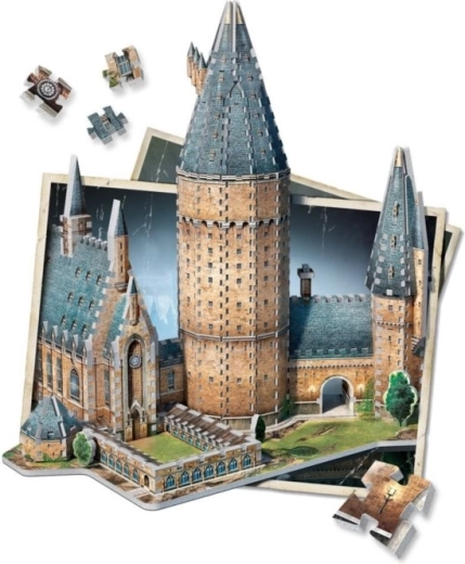 Λεπτομερής Μεγάλη Αίθουσα και πύργοι του Hogwarts