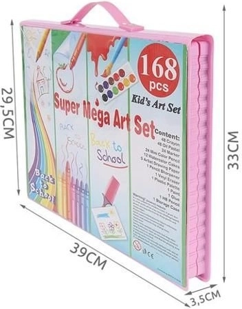 Πρακτικό ροζ βαλιτσάκι με χερούλι