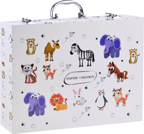 Συμπαγές βαλιτσάκι με ζωάκια