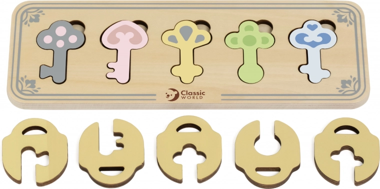 5 κλειδιά, 5 κλειδαριές – λογική αντιστοίχιση σχημάτων