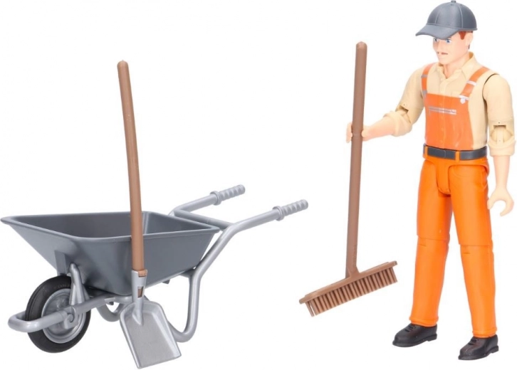 Φιγούρα οδοποιού και πλούσια αξεσουάρ