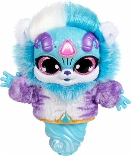 Χαριτωμένο τζίνι Mixie με φωτεινό πολύτιμο λίθο