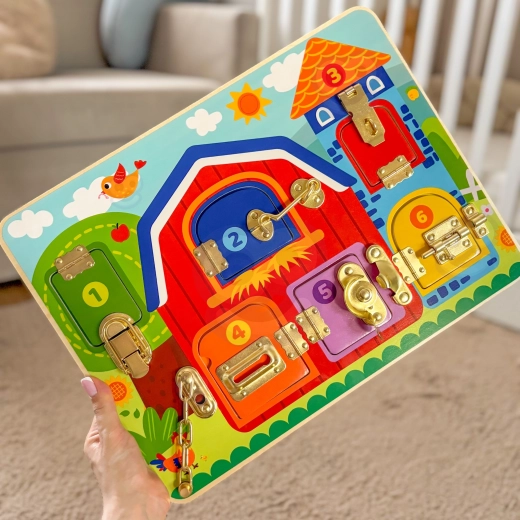 6 διαφορετικές κλειδαριές για εξάσκηση λεπτής κινητικότητας