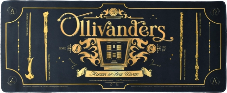 Πολυτελής μαύρο‑χρυσός σχεδιασμός Ollivanders