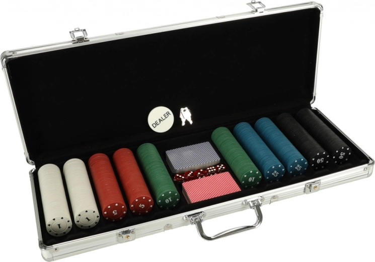 Πλήρες σετ πόκερ με βαλιτσάκι
