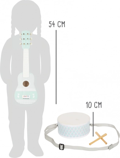 Κιθάρα 54 cm και τυμπανάκι με ιμάντα