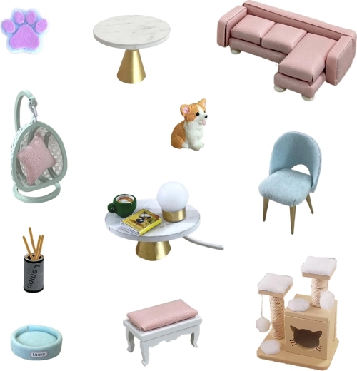 Στυλάτα έπιπλα και λεπτομερή αξεσουάρ