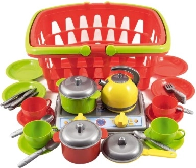 Πολύχρωμο σετ παιχνιδιών κουζίνας