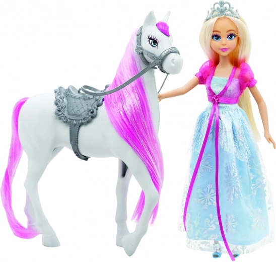 Μαγική πριγκίπισσα με λαμπερό φόρεμα