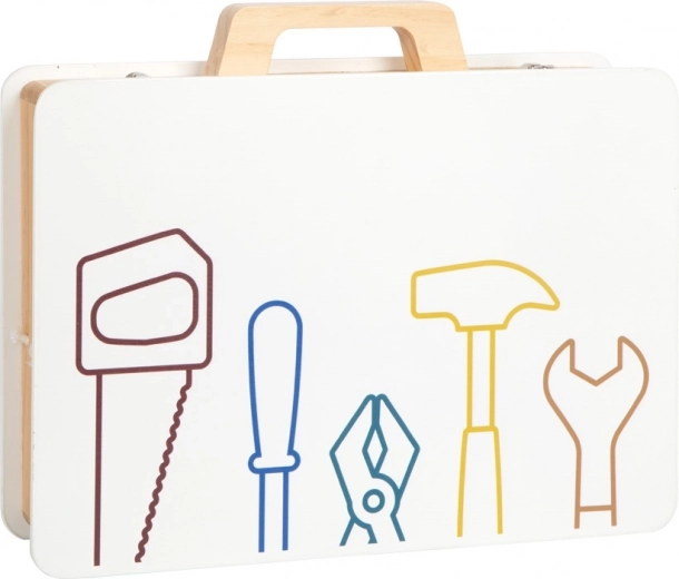 Όλα τακτοποιημένα σε μια στιβαρή ξύλινη βαλίτσα