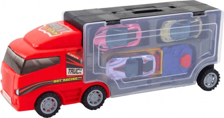 Κινητό γκαράζ με διαφανές τρέιλερ