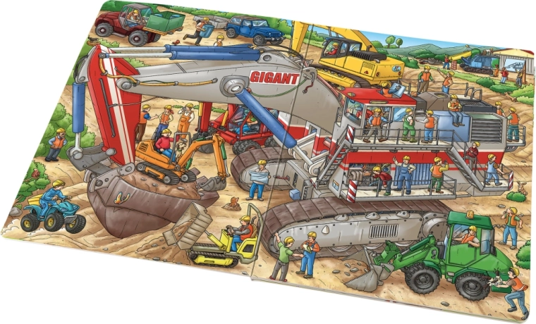 Ποικιλία μηχανημάτων έργου σε δράση