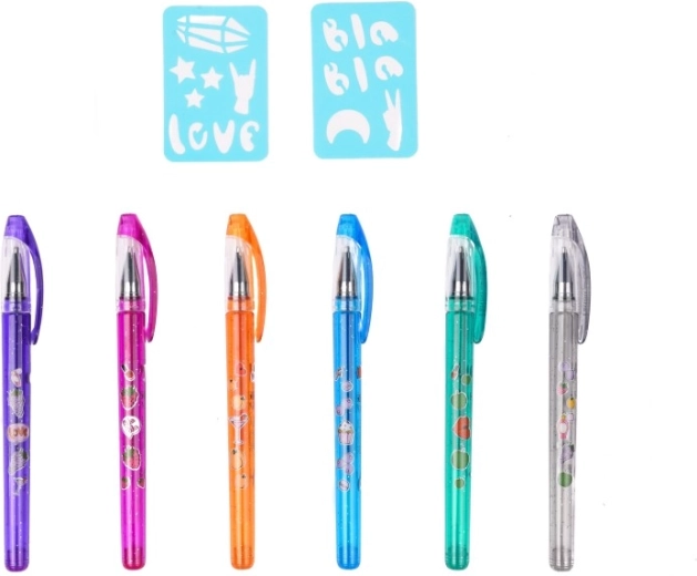 Έξι πολύχρωμοι αρωματικοί μαρκαδόροι