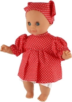 Πουά φόρεμα και μαντήλι σε σετ