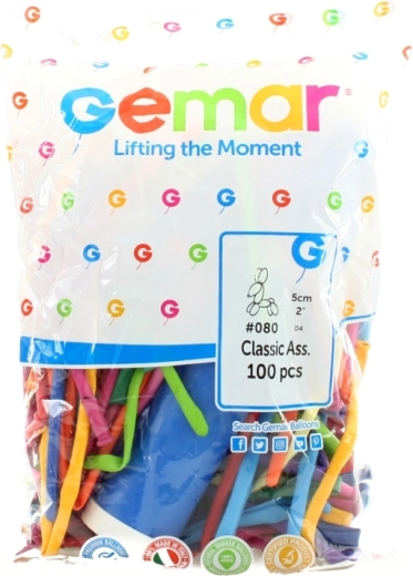 100 πολύχρωμα μπαλόνια