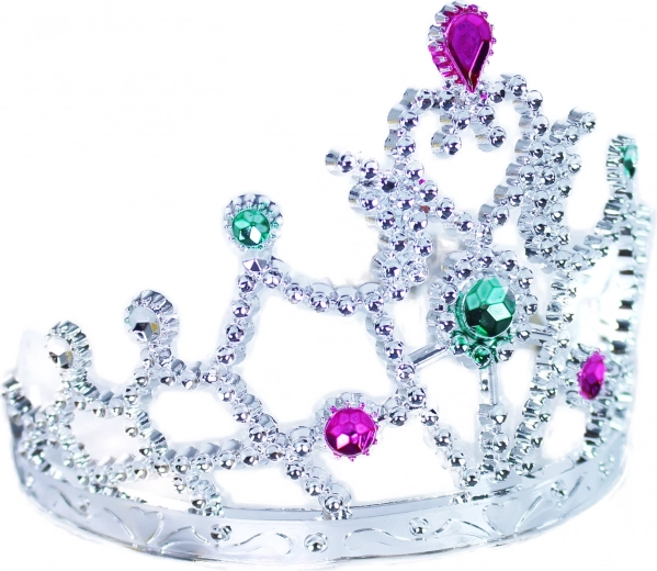 Ασημένια τιάρα για διακριτική λάμψη