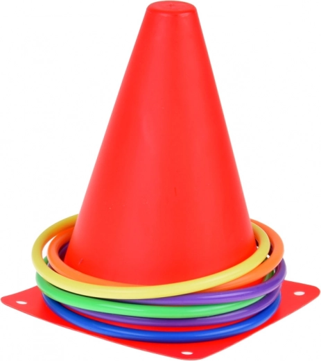 Χρωματιστοί κώνοι και στεφάνια