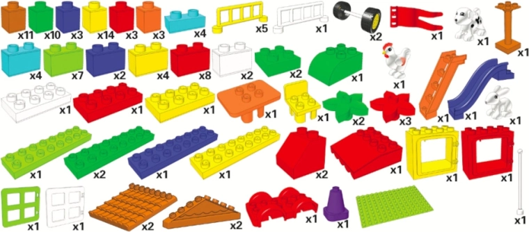 Συμβατό με LEGO DUPLO και JUNIOR